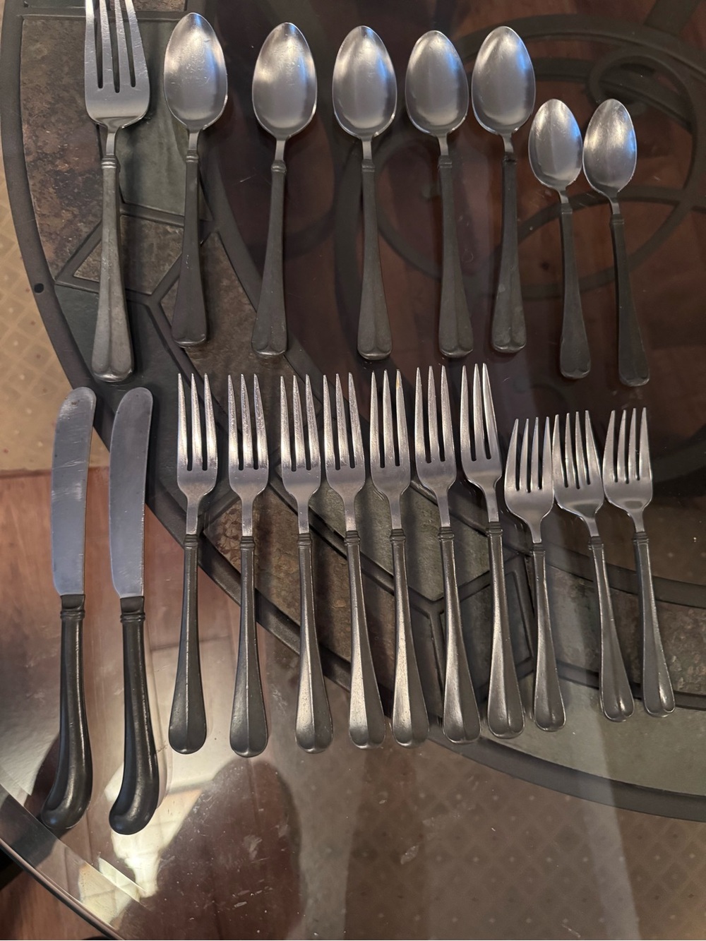 Vintage International Silver Fairfield Pewter Flatware - 20pcs.